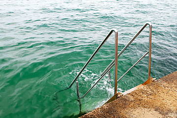 Image showing Sea stairs