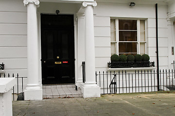 Image showing Black door