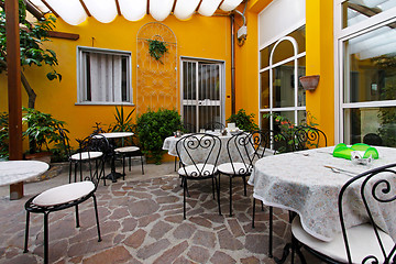 Image showing Dining terrace