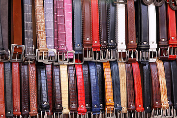 Image showing Leather belts