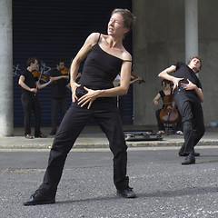 Image showing Duet of dancers 