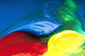 Image showing mixing paints. background 