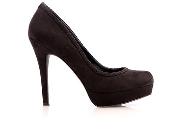 Image showing Suede stiletto shoe 