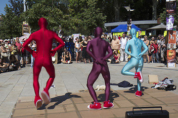 Image showing Strange dancers