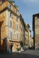 Image showing Street and old buildings in Rome