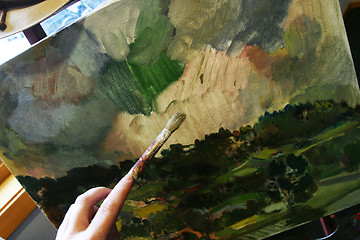 Image showing Paint artist