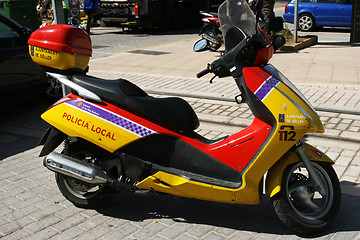 Image showing Policia scooter