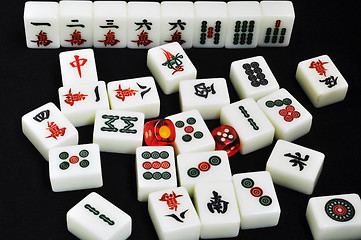 Image showing Chinese mahjong