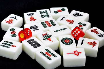Image showing Chinese mahjong