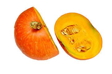 Image showing Pumpkin in halves