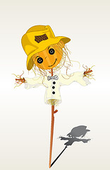 Image showing Smiling scarecrow