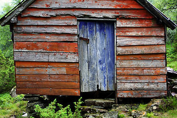 Image showing Blue door