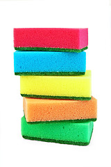 Image showing A stack of sponges