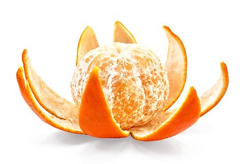 Image showing Mandarin on the peel by purified