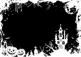 Image showing Grunge Halloween frame