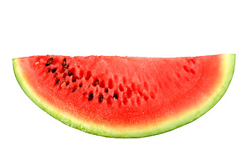 Image showing Only red slice of ripe watermelon