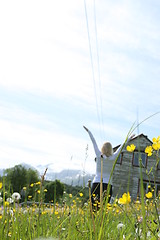 Image showing Flower girl