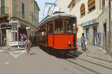 Image showing Mallorca train