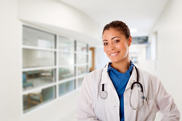 Image showing Happy smiling doctor in hospital