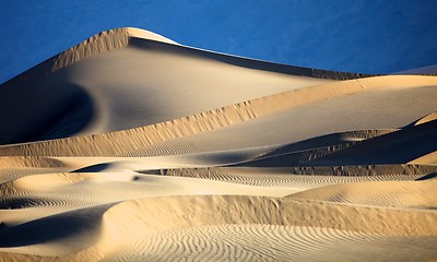 Image showing Beautiful Sand Dune Formations in Death Valley California