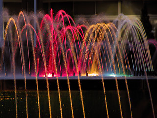 Image showing Colorful artesian well