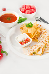 Image showing original Mexican quesadilla de pollo