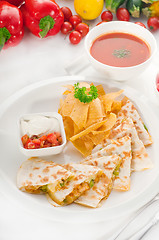 Image showing original Mexican quesadilla de pollo