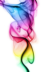 Image showing Abstract smoke on white background