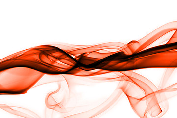 Image showing Red smoke in white background