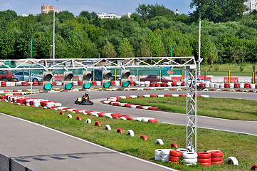 Image showing go kart racing