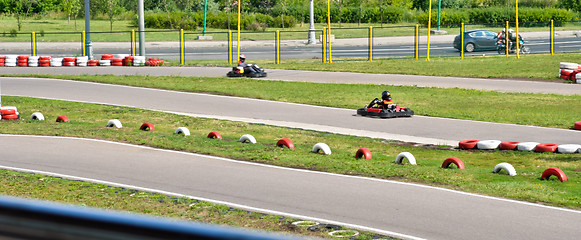 Image showing go kart racing