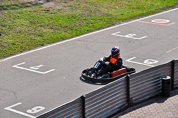 Image showing go kart racing