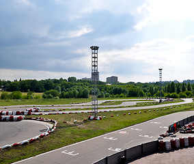 Image showing go kart racing