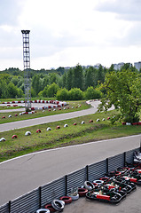 Image showing asphalt karting track