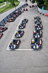 Image showing Racing karts