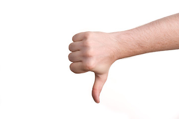 Image showing Thumb Down