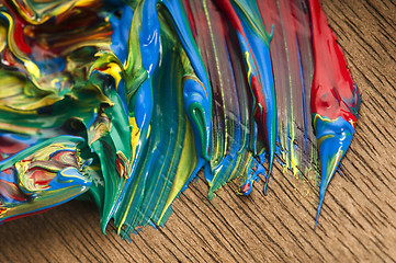 Image showing mixing paints. background 