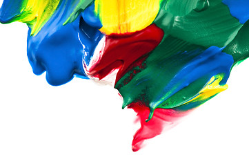 Image showing paints on the white paper