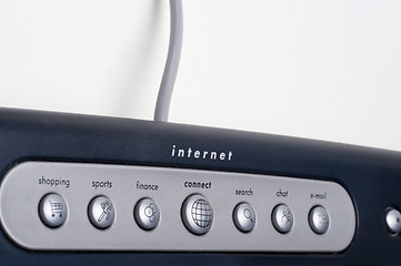 Image showing Internet connect and the keyboard