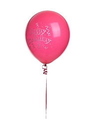 Image showing Red Happy Birthday ballon