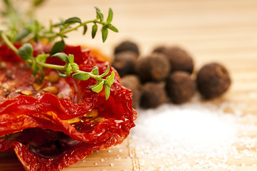 Image showing Italian sun dried tomatoes