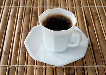 Image showing Cup of black coffee