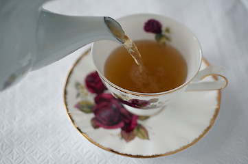 Image showing Fresh cup of tea