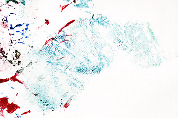 Image showing paints on the white paper