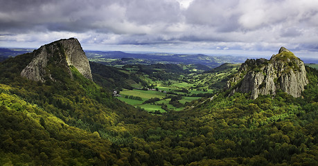 Image showing Landscape in the Central Massif in France