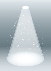 Image showing White smoke spotlight