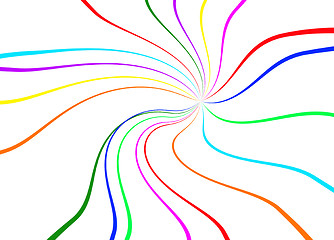 Image showing abstract color lines