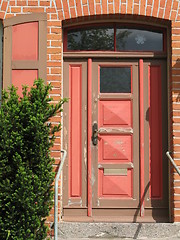 Image showing red door