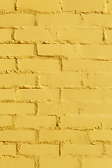 Image showing yellow brick wall