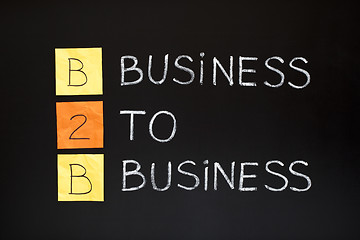 Image showing Business To Business concept 